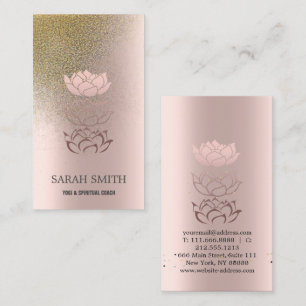 Elegant Cute Elegant Bokeh Diamonds Lotus Business Card