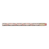 Elegant  Cute froral Pattern Pink   Pencil (Back)