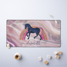 Elegant Cute Girly Name Rainbow Celestial Unicorn