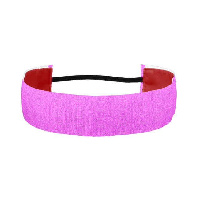Elegant Cute Hot Pink for Woman Athletic Headband (Front)