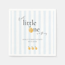 Elegant Cute Lemon Citrus Baby Shower Napkins