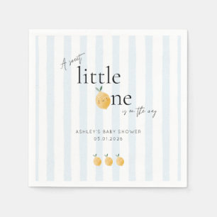 Elegant Cute Lemon Citrus Baby Shower Napkins