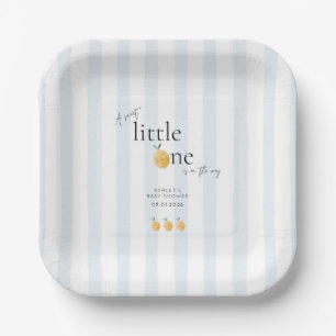 Elegant Cute Lemon Citrus Baby Shower Paper Plates