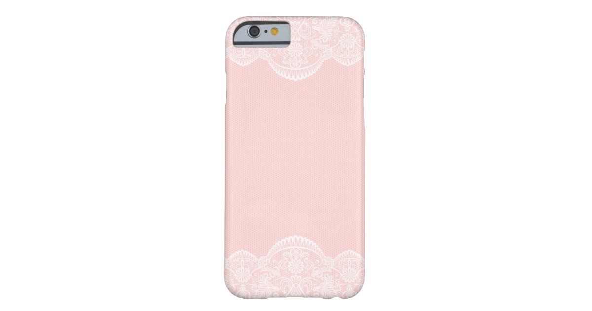 Elegant Cute Pink Floral Lace Girly Iphone 6 Case Zazzle Com