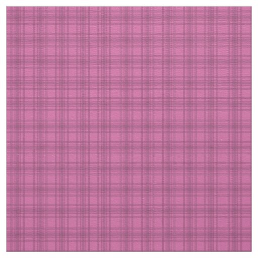 Elegant Cute Pink Tartan Plaid Pattern Fabric