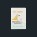 Elegant Cute Pirate Mouse Sailboat Kids Monogram Passport Holder<br><div class="desc">For any further customisation or any other matching items,  please feel free to contact me at yellowfebstudio@gmail.com</div>