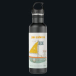 Elegant Cute Pirate Mouse Sailboat Kids Monogram  Stainless Steel Water Bottle<br><div class="desc">For any further customisation or any other matching items,  please feel free to contact me at yellowfebstudio@gmail.com</div>