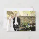 Elegant cute Script custom Photo Wedding Thank You Card | Zazzle