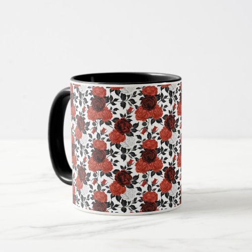 Elegant Cute Sophisticated Chic Romantic Floral Mug