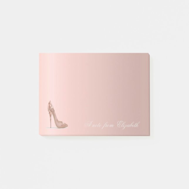 Elegant Cute Stylish Girly ,High Heels Post-it Notes (Front)