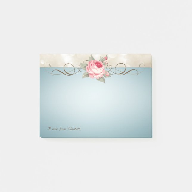 Elegant Cute  Stylish ,Romantic.Rose Post-it Notes (Front)
