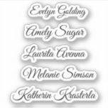 Elegant cute  whimsical script name belongs to sticker<br><div class="desc">Elegant cute  whimsical script name belongs to sticker</div>