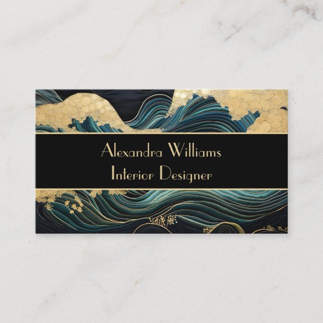 Elegant Cutsom Japanese style  Business Card (Front)