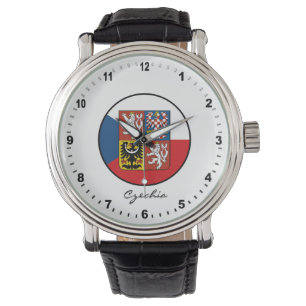 Elegant Czech Repulic Watch & Czech Flag / Prague