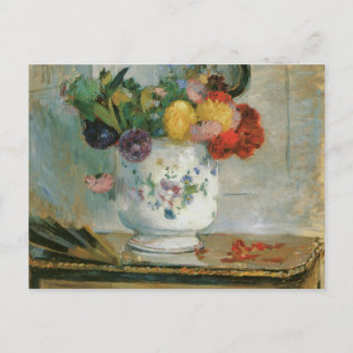 Elegant Dahlia Flowers Artistic Postcard