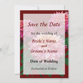 Elegant Dahlia Kidds Climax Save the Date