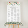 Elegant Dainty Floral Alphabetical Seating Chart