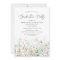 Elegant Dainty Wildflowers Photo Graduation Party
