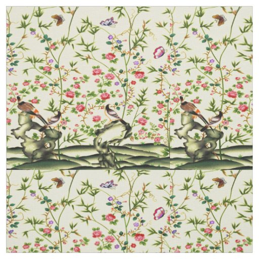 Elegant Daisies Bird Fabric