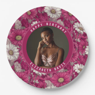 Elegant Daisy 70Th Birthday For Him Paper Plates
