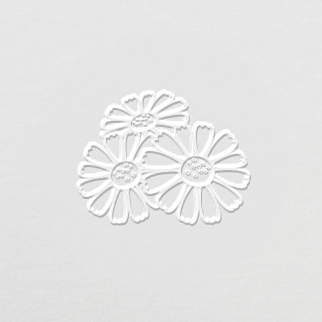 Elegant Daisy Flowers Embosser (Design)