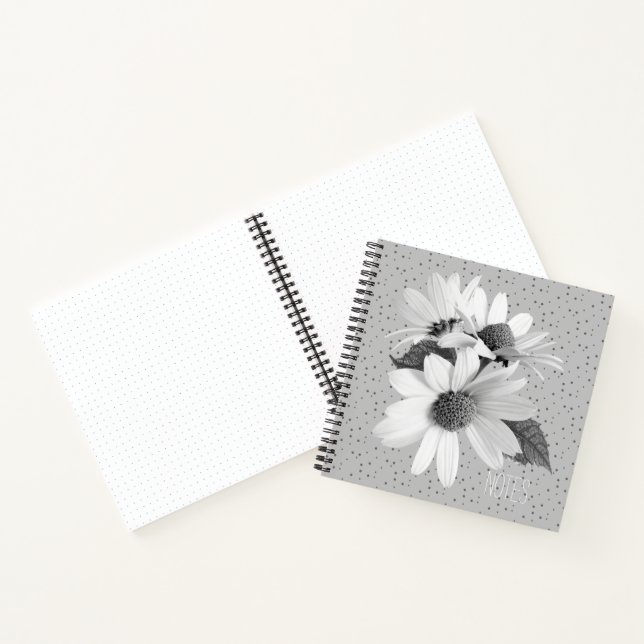 Elegant Daisy Pattern Journaling Note Book (Inside)