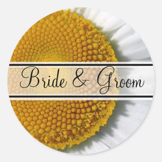Elegant Daisy Wedding Seal (Front)