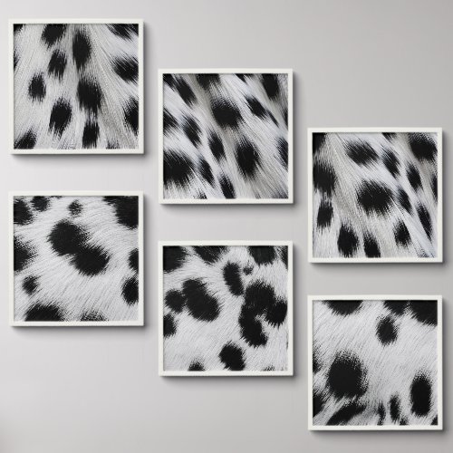 Elegant Dalmatian Faux Fur Pattern Peel And Stick Photo Tile
