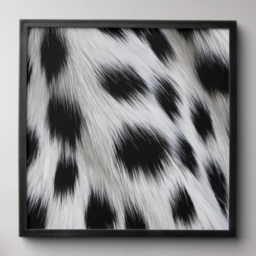 Elegant Dalmatian Faux Fur Pattern Peel And Stick Photo Tile