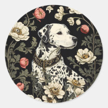 Elegant Dalmatian William Morris Inspired