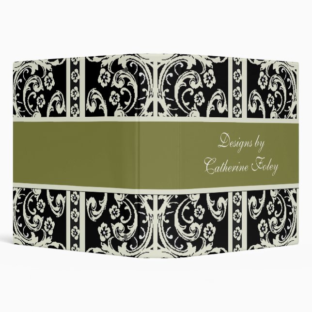 Elegant Damask Avery Binder (Background)