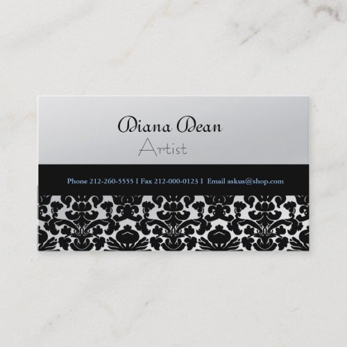ELEGANT DAMASK BUSINESS CARD
