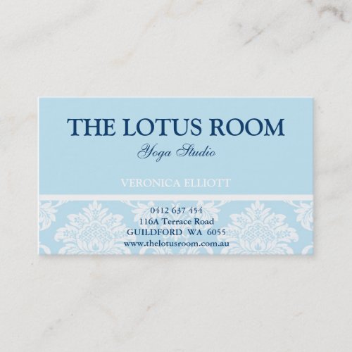 Elegant Damask Business Card