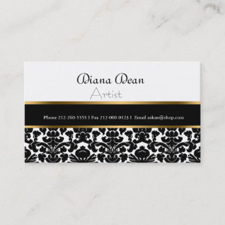 ELEGANT DAMASK BUSINESS CARD