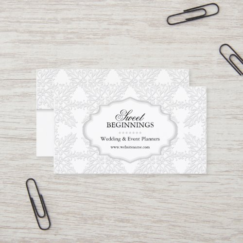 Elegant Damask Business Cards