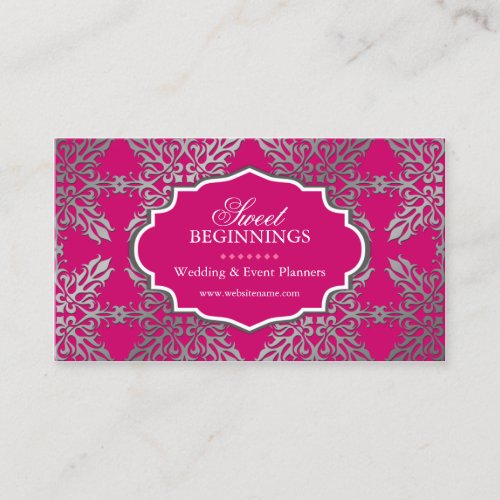 Elegant Damask Business Cards
