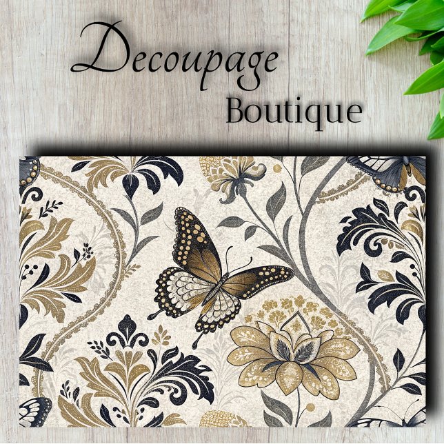 Elegant Damask Butterfly Decoupage Tissue Paper (Elegant Damask Butterfly Decoupage Tissue Paper)