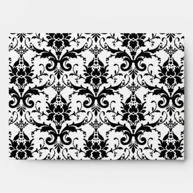 Elegant Damask Envelope (Front)