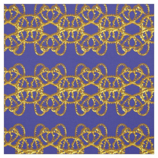 Elegant Damask Fabric Navy Blue