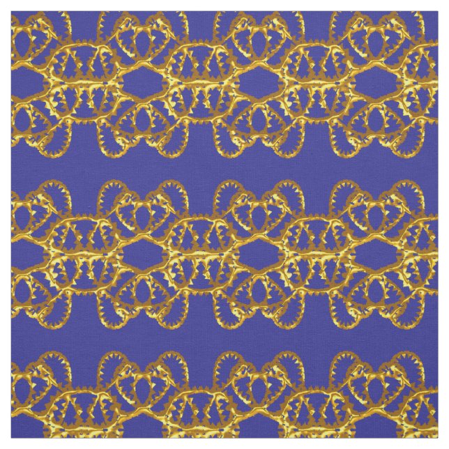 Elegant Damask Fabric Navy Blue (Swatch)