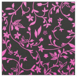 Elegant Damask Fabric Pink
