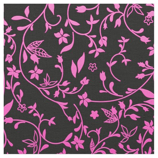 Elegant Damask Fabric Pink