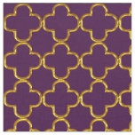 Elegant Damask Fabric Purple