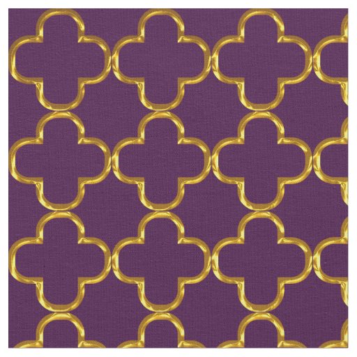 Elegant Damask Fabric Purple