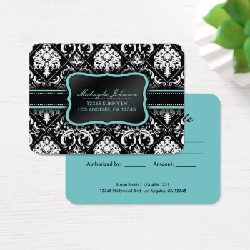 Elegant Damask Gift Cards by eatlovepray at Zazzle