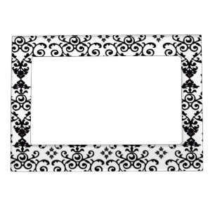 Elegant Damask Magnetic Frame