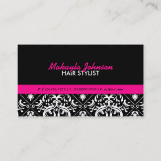 Elegant Damask Modern & Stylish Business Card