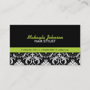 Elegant Damask Modern & Stylish Business Card