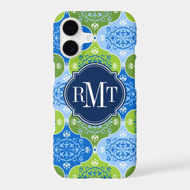 Elegant Damask Monogram Case-Mate iPhone Case (Back)