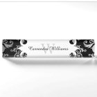 Elegant damask monogram pattern